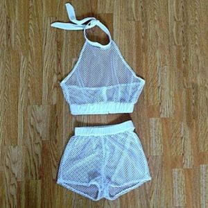 ~mesh halter top & bottom~